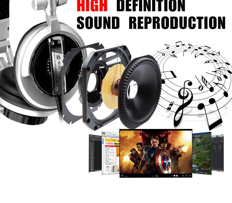 Casque Professionnel HDJ-1000 – Son Puissant, Basses Profondes & Confort Pro