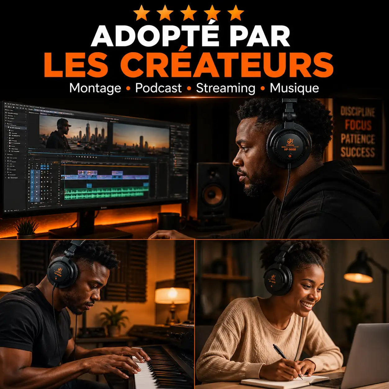 🎧 Casque HP-960B : Entendez Chaque Détail Comme un Professionnel INOUSSEN