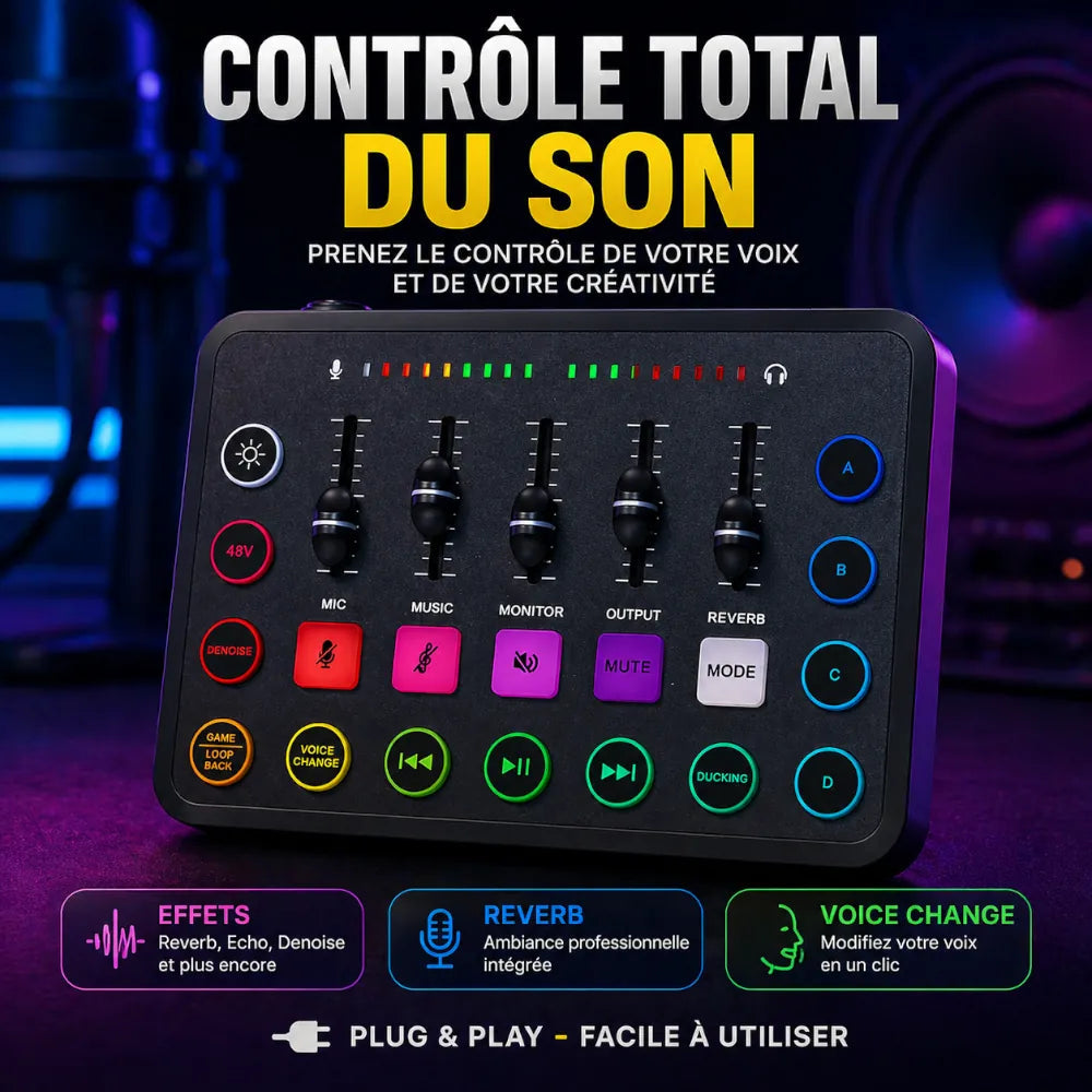 Kit Studio Complet Micro BM800 + Carte son F11 + Casque studio — Paiement à la Livraison INOUSSEN