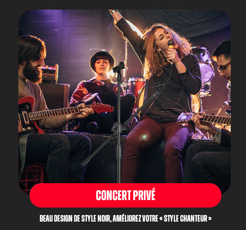 Trépied Support de Micro Boom – Réglable, Pliable & Ultra Stable