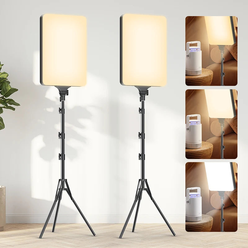 Kit d’Éclairage LED 24’’ avec Trépied – Idéal pour YouTube/Tiktok & Studio Photo