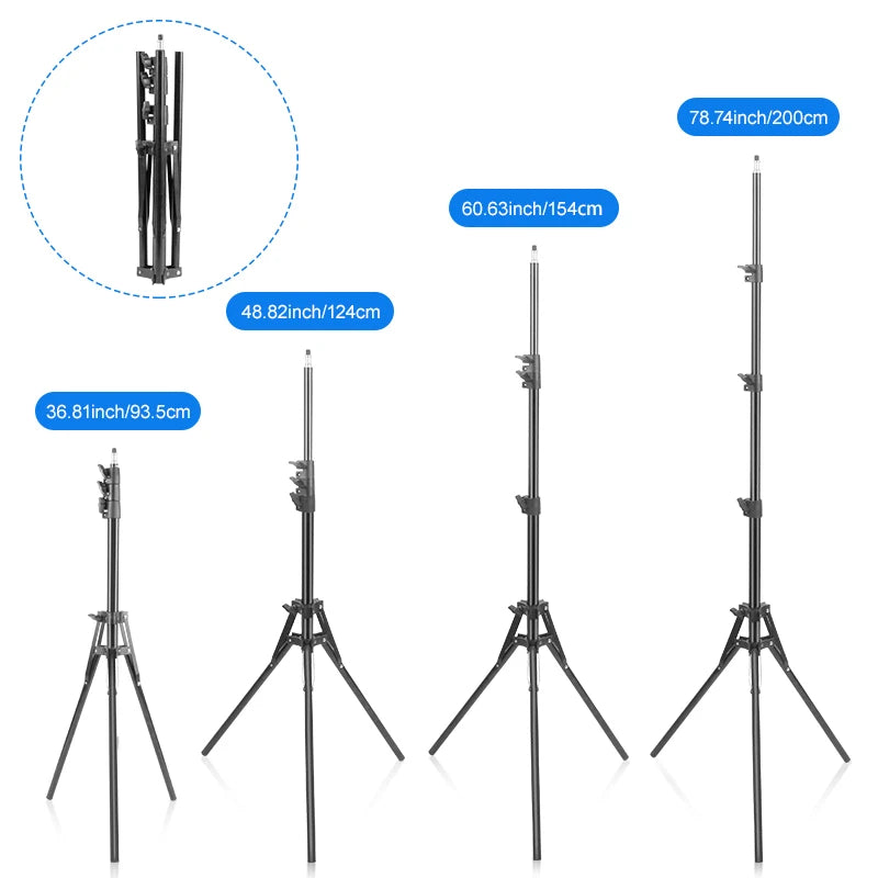 Kit d’Éclairage LED 24’’ avec Trépied – Idéal pour YouTube/Tiktok & Studio Photo