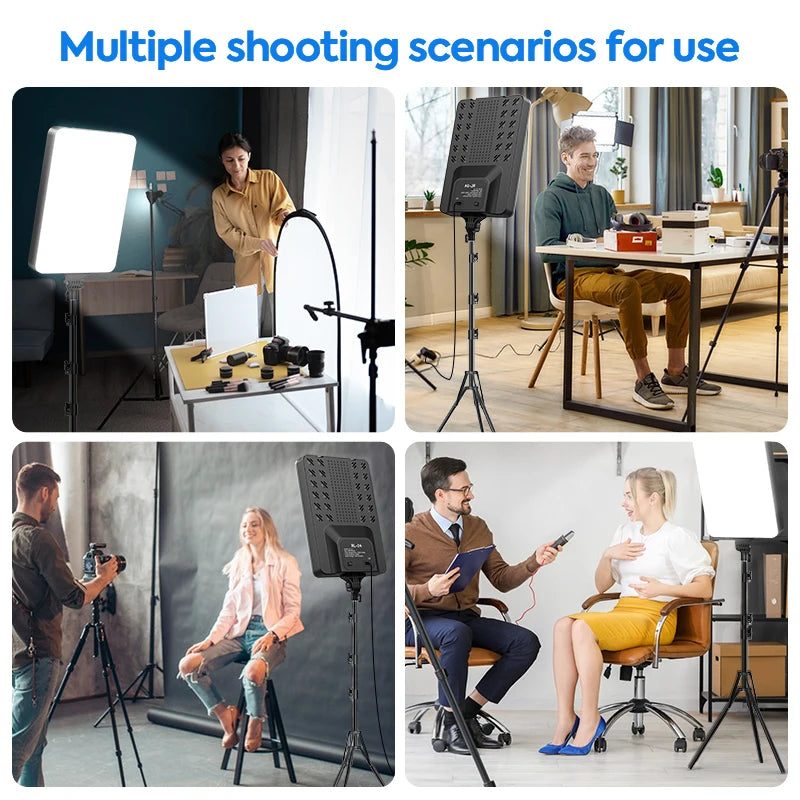 Kit d’Éclairage LED 24’’ avec Trépied – Idéal pour YouTube/Tiktok & Studio Photo